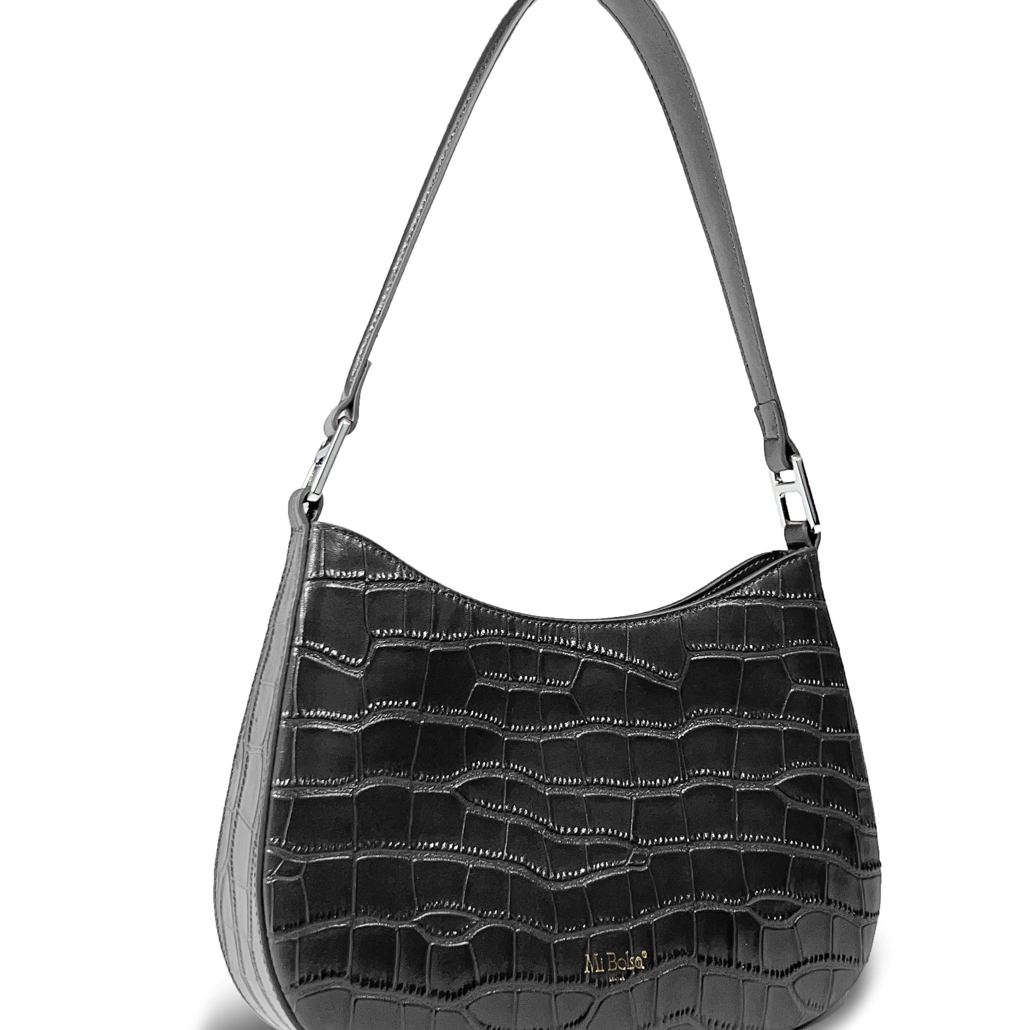 Nottinghill - Black Croc Embossed