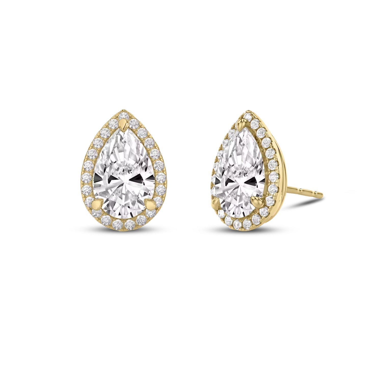 Pear Stud Earrings